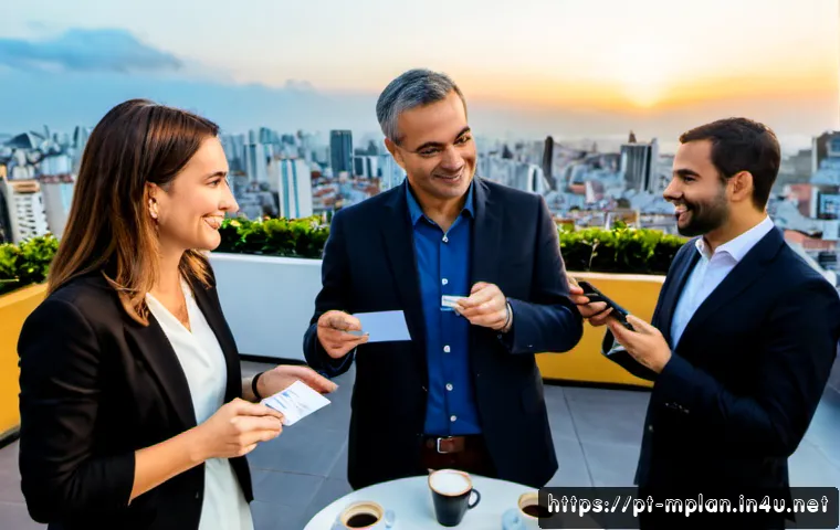 Home 17 미디어 플래너의 네트워킹 방법 - Photorealistic networking event in São Paulo, Brazil, diverse media planning professionals in smart ...
